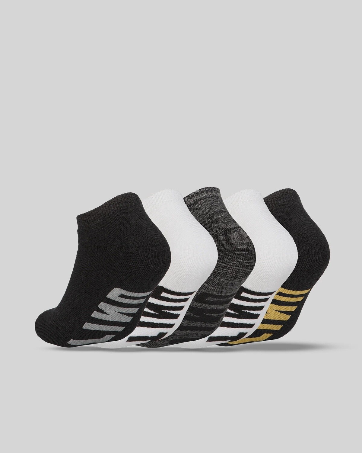 MENS SOCKS - BAMBOO NO SHOW 5 PACK - ESSENTIAL