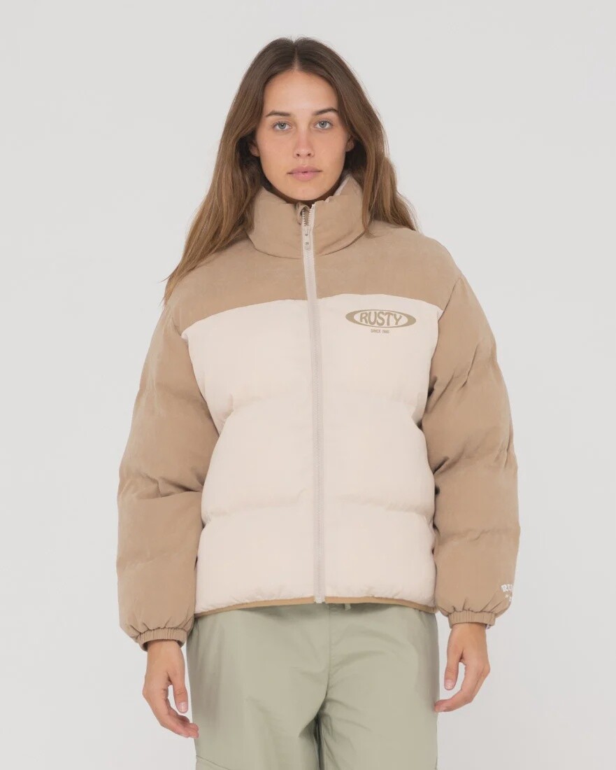 TILLY ZIP THORUGH CONTRAST PUFFER JACKET