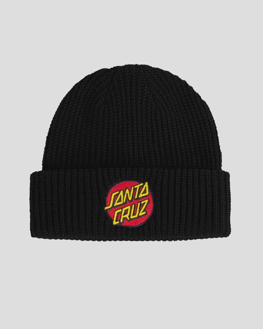 CLASSIC DOT PATCH BEANIE, Colour: BLACK, Size: OSFM