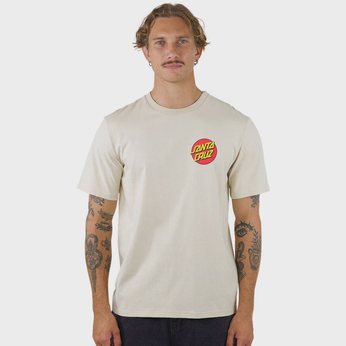 SANTA CRUZ| CLASSIC DOT PUFF CHEST TEE
