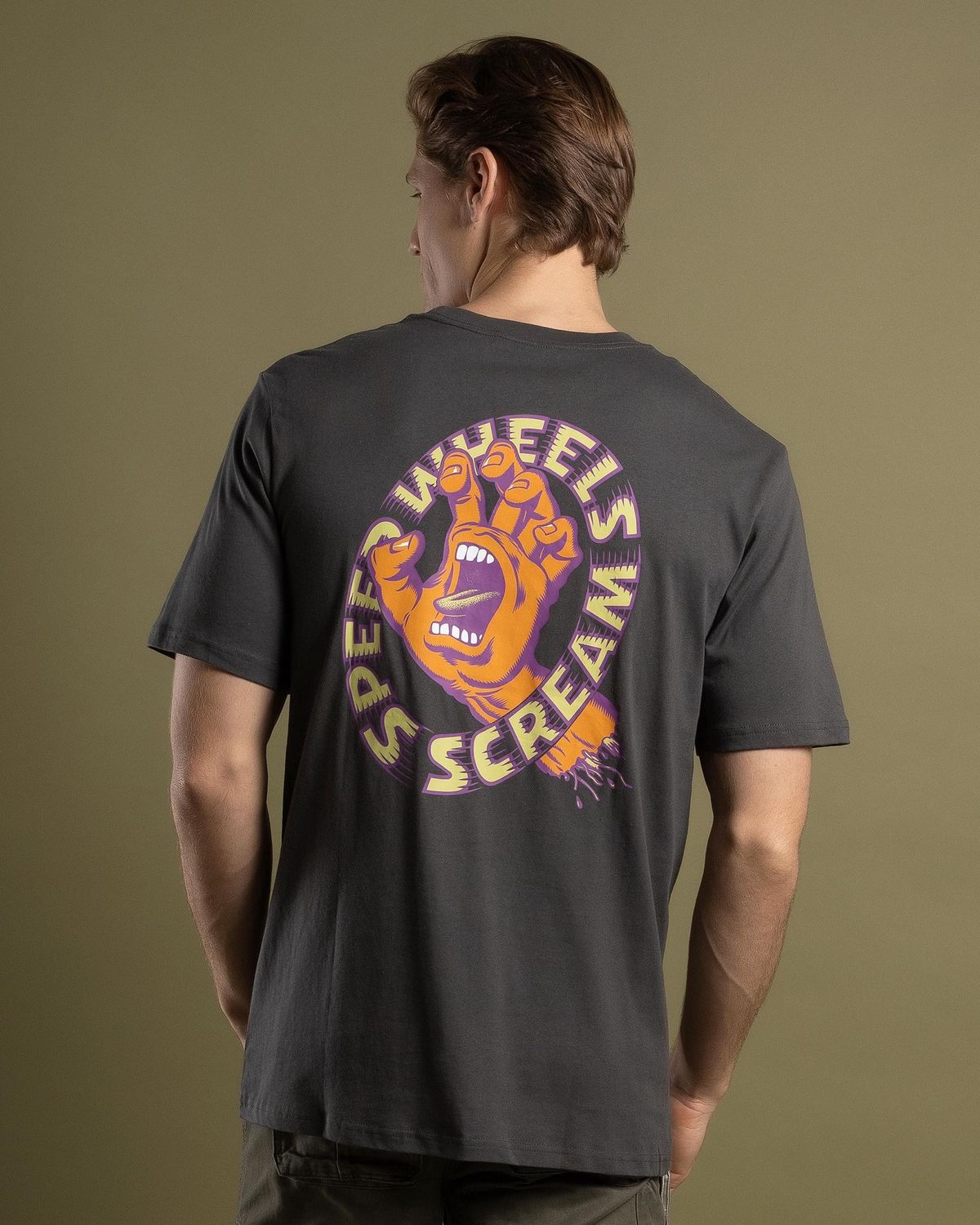 SANTA CRUZ| SCREAMING HAND SCREAM STRIP FRONT TEE