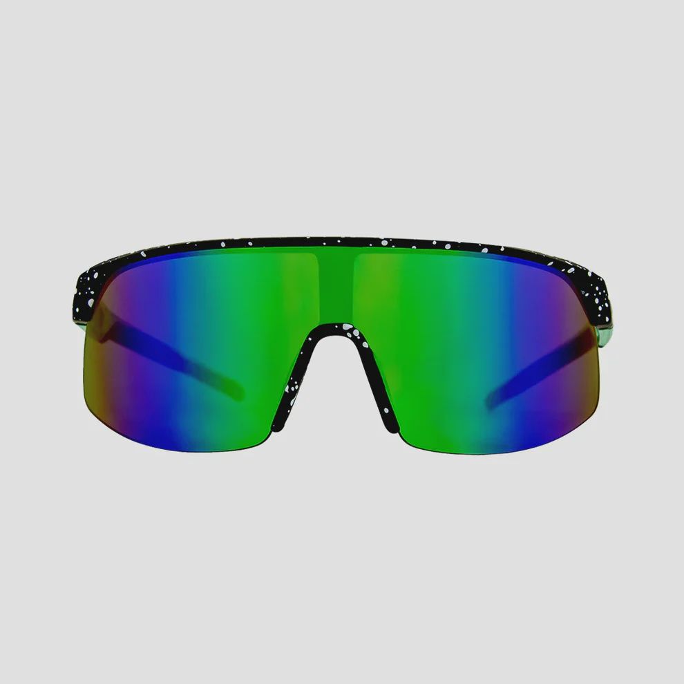 CARVE| VELOCITY -  MATT BLACK GREEN TEMPLE-GREY W GREEN IRIDIUM