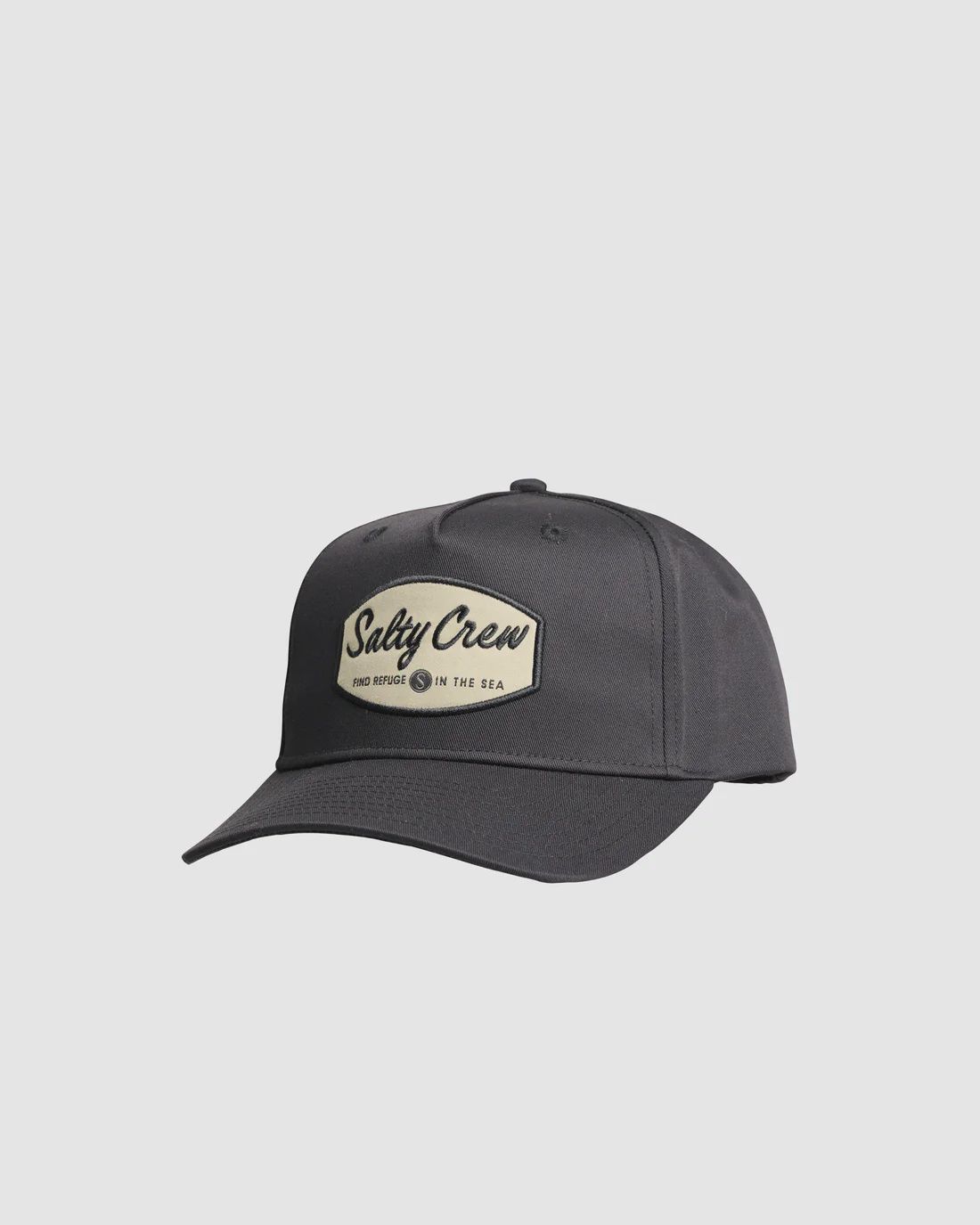 SALTY CREW| LABELLED 5 PANEL CAP, Colour: BLACK, Size: OSFA