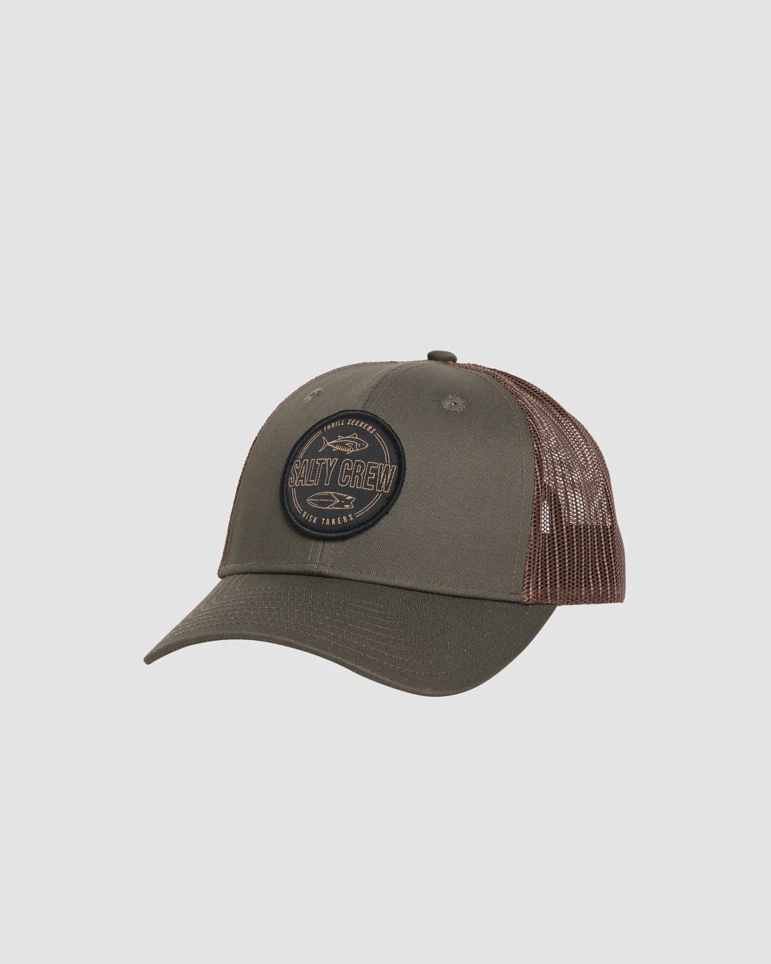 SALTY CREW| OUTLINE RETRO TRUCKER, Colour: MOSS, Size: OSFA