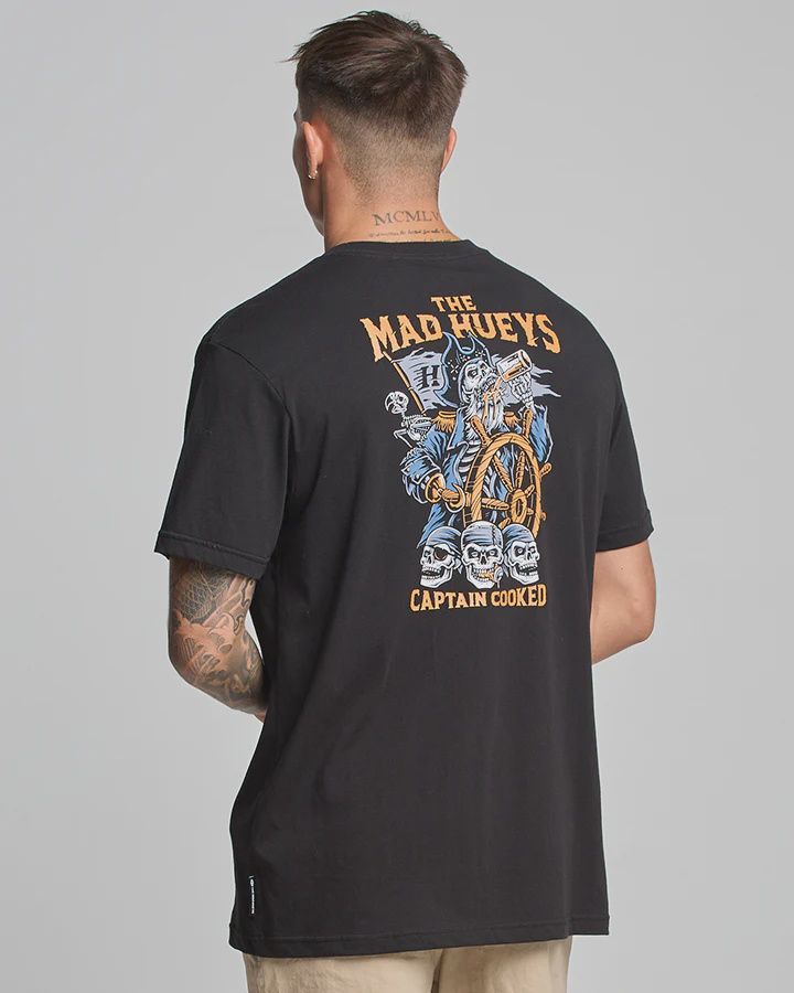 MAD HUEYS| CAPTAIN COOKED SHORT SLEEVE TEE