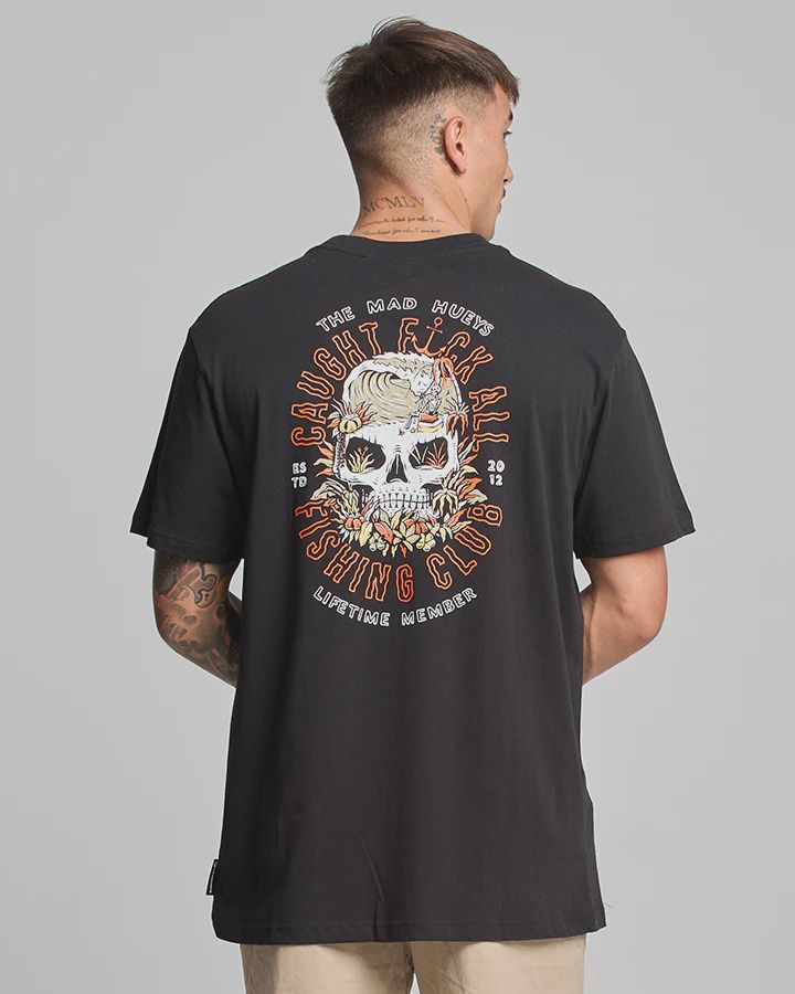 MAD HUEYS| CAUGHT FK ALL SHORT SLEEVE TEE