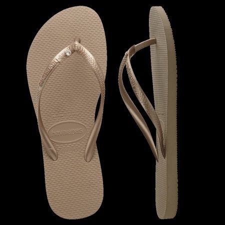 HAVAIANAS| SLIM CRYSTAL THONGS - ROSE GOLD