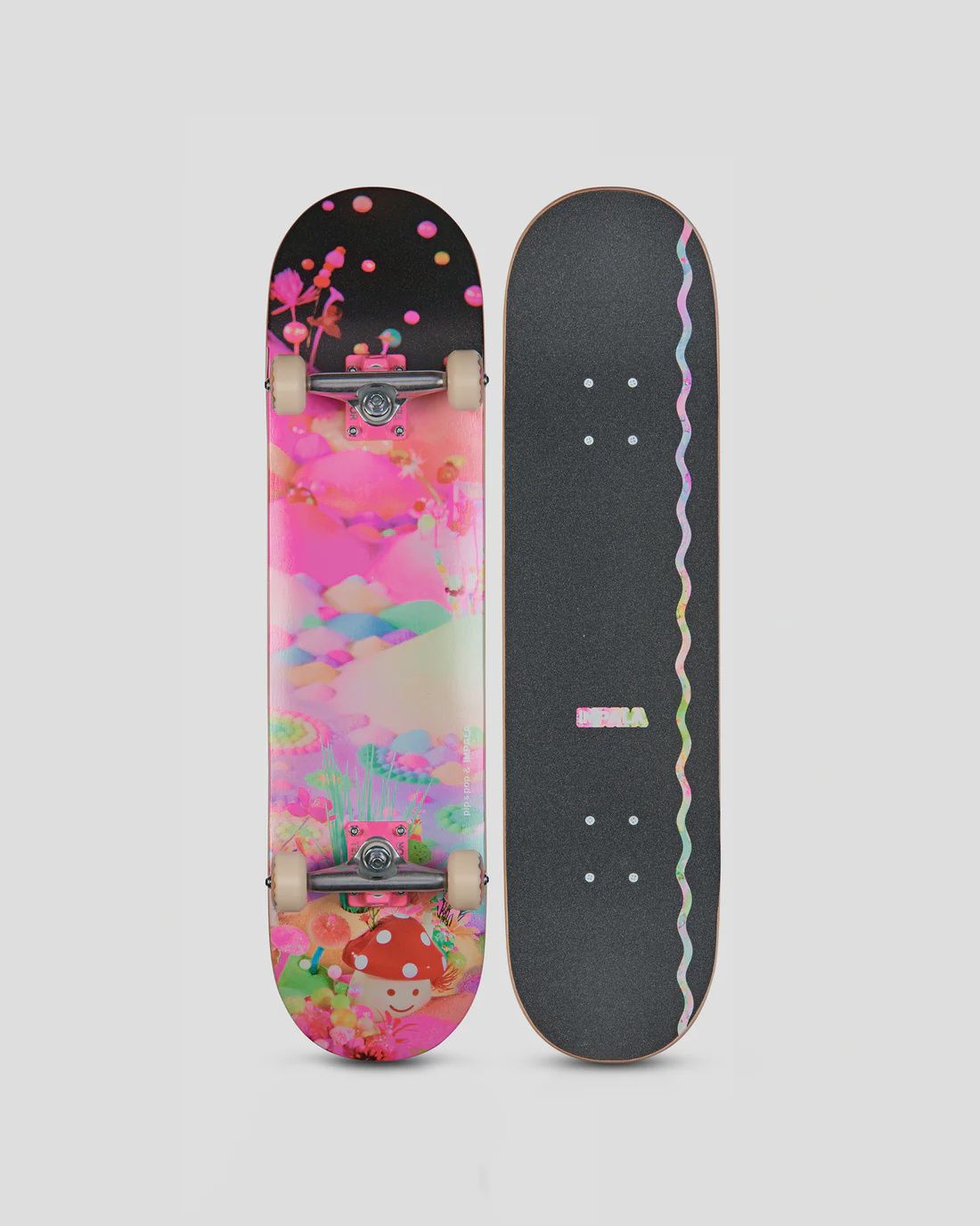 IMPALA| PIP AND POP SKATEBOARD - 7.75&quot;  BABY MUSHROOM 7.75
