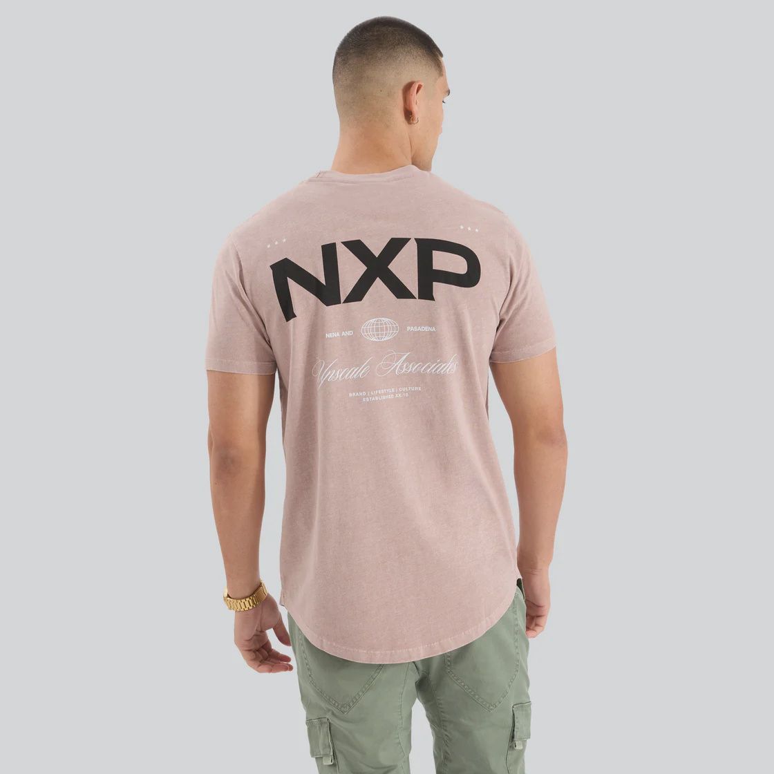 NXP | PRANCER DUAL CURVED TEE, Colour: PIGMENT ETHEREA, Size: S