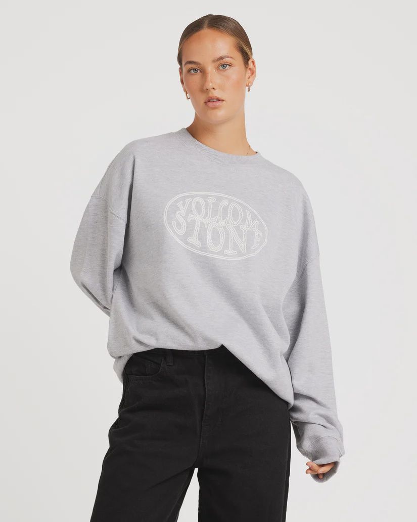VOLCOM | EX BOYFRIEND CREW, Colour: HEATHER GREY, Size: 6