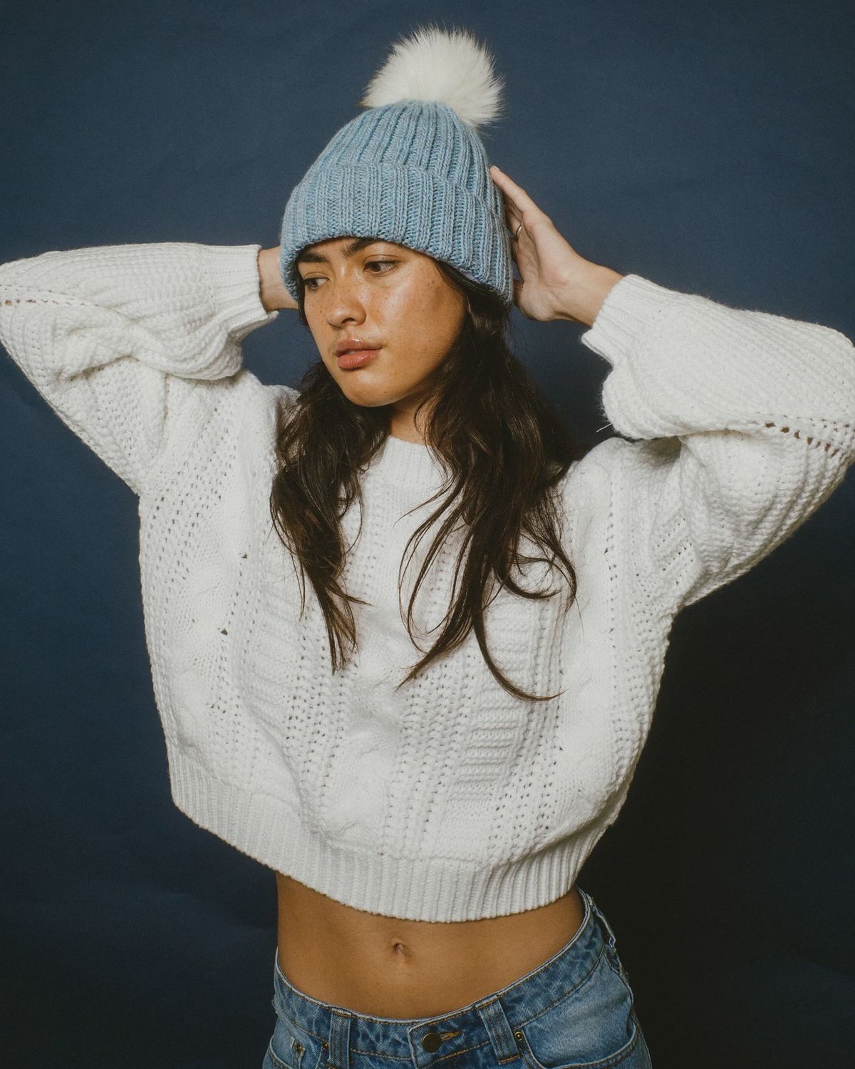 RUSTY| FOLKTALE CROP CHUNKY KNIT