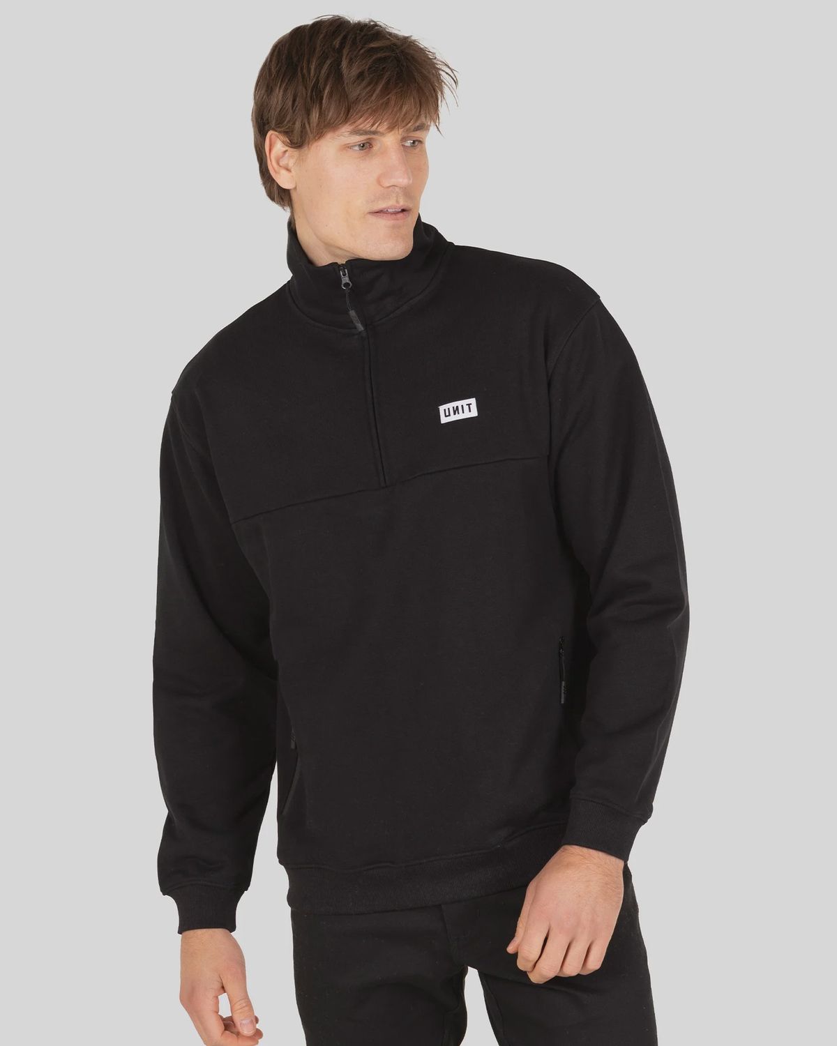 UNIT | MENS HALF ZIP FLEECE - BOULEVARD