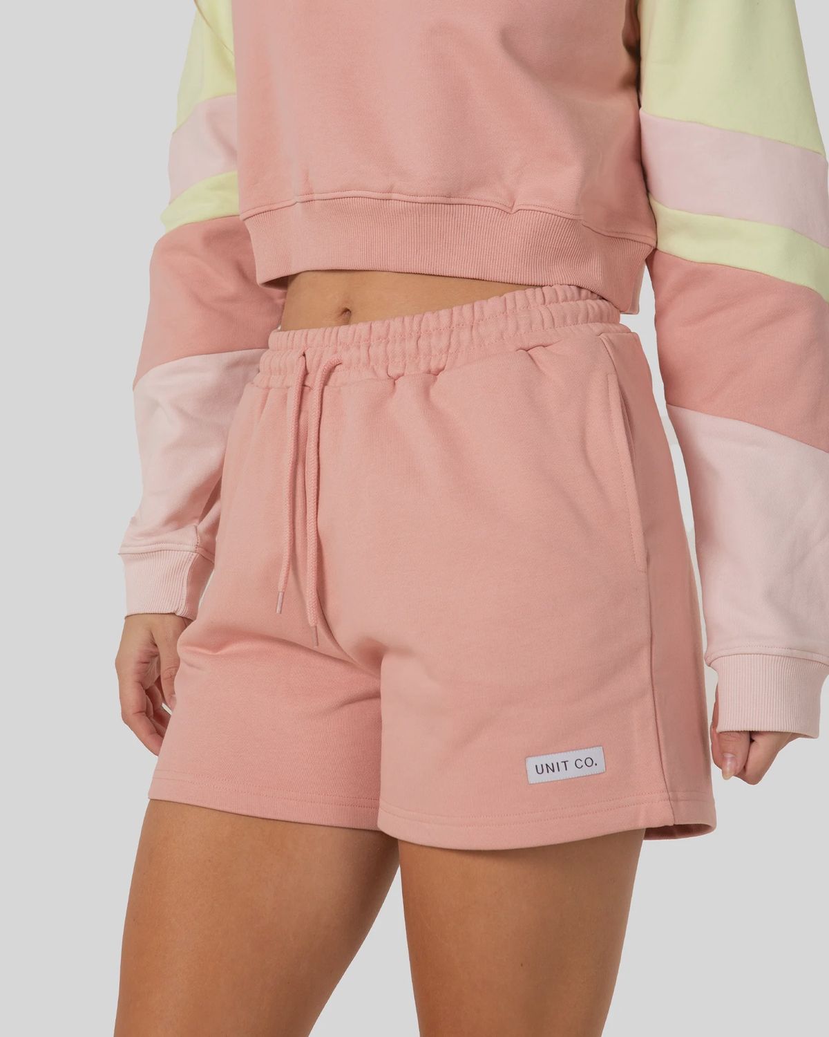 UNIT | HUSKY TRACK SHORTS, Colour: PEACH PINK, Size: XS