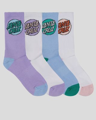 SANTA CRUZ| OTHER DOT SOCK 4 PACK