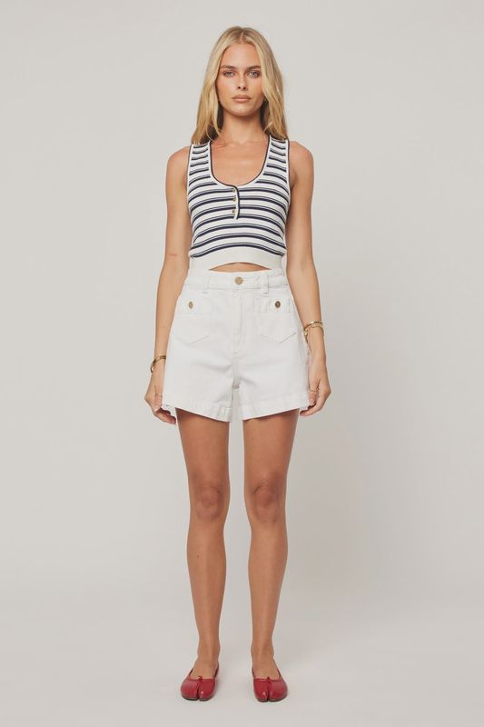 ABRAND | VENICE SHORT WHITE GOLD