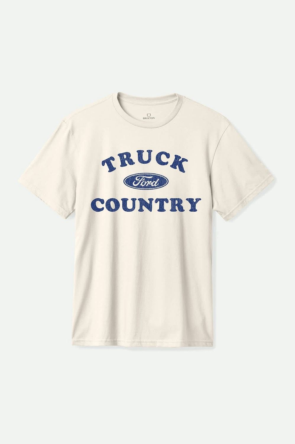 BRIXTON | FORD TRUCK COUNTRY SHORT SLEEVE TEE, Colour: WIMBLEDON WHITE, Size: M
