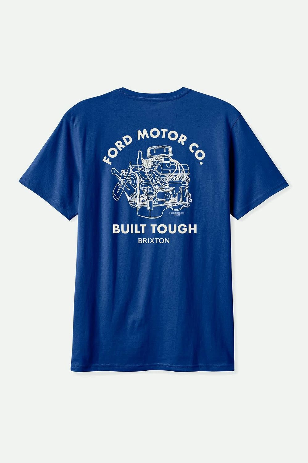 BRIXTON | FORD BUILT TOUGH SHORT SLEEVE TEE, Colour: FORD BLUE, Size: S