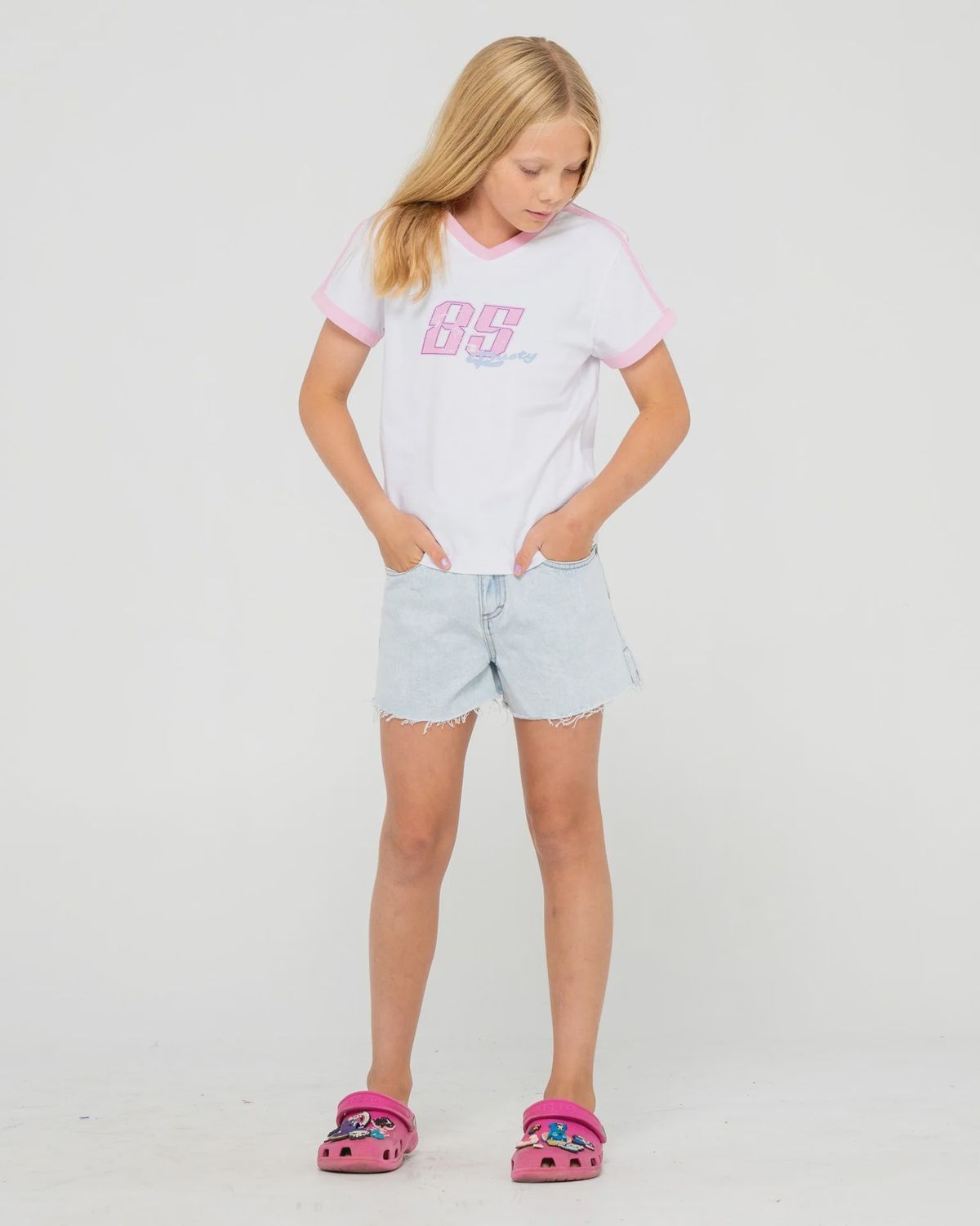 RUSTY| PENNY KICK FLARE DENIM SHORT - GIRLS