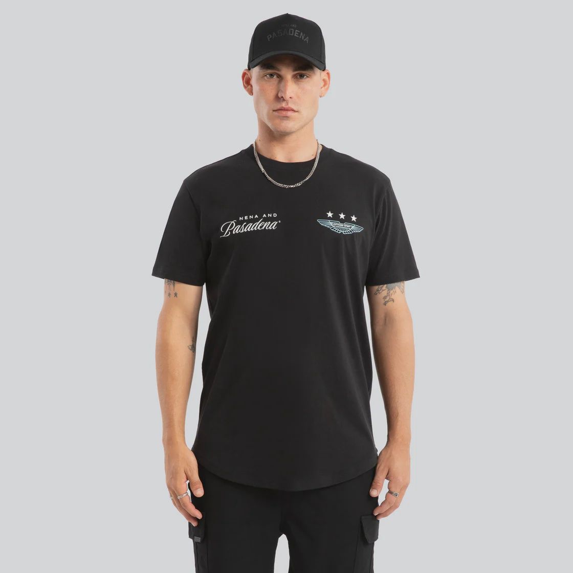 NXP | PLEDGE DUAL CURVED TEE, Colour: JET BLACK, Size: S