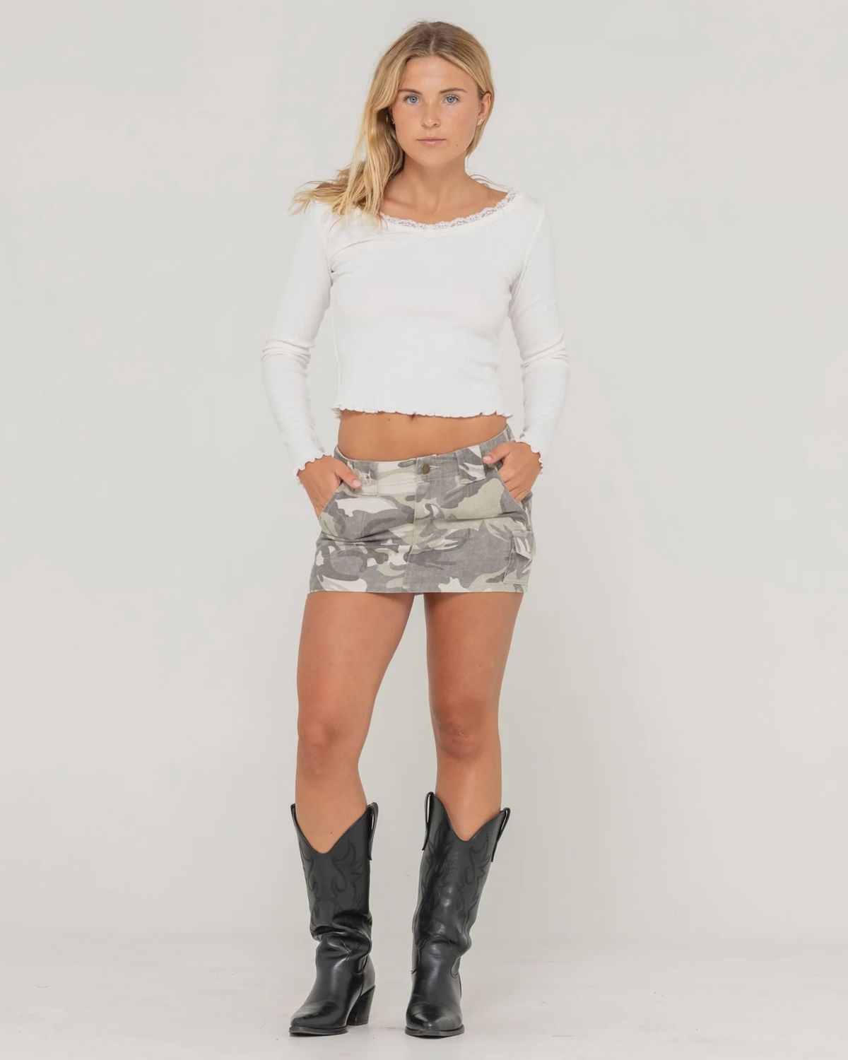 RUSTY | POLLA-ANNA POINTELLE L/S TOP