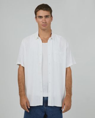 SILENT THEORY | TEXTURED LINEN SHORT SLEEVE SHIRT
