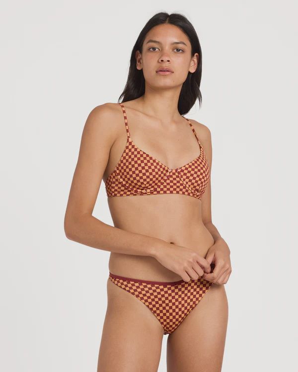 RVCA | REVERBERATION 90S LONGLINE BIKINI TOP