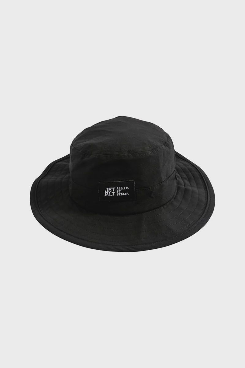 JETPILOT | JET-LITE MENS WIDE BRIM HAT, Colour: BLACK, Size: OSFM