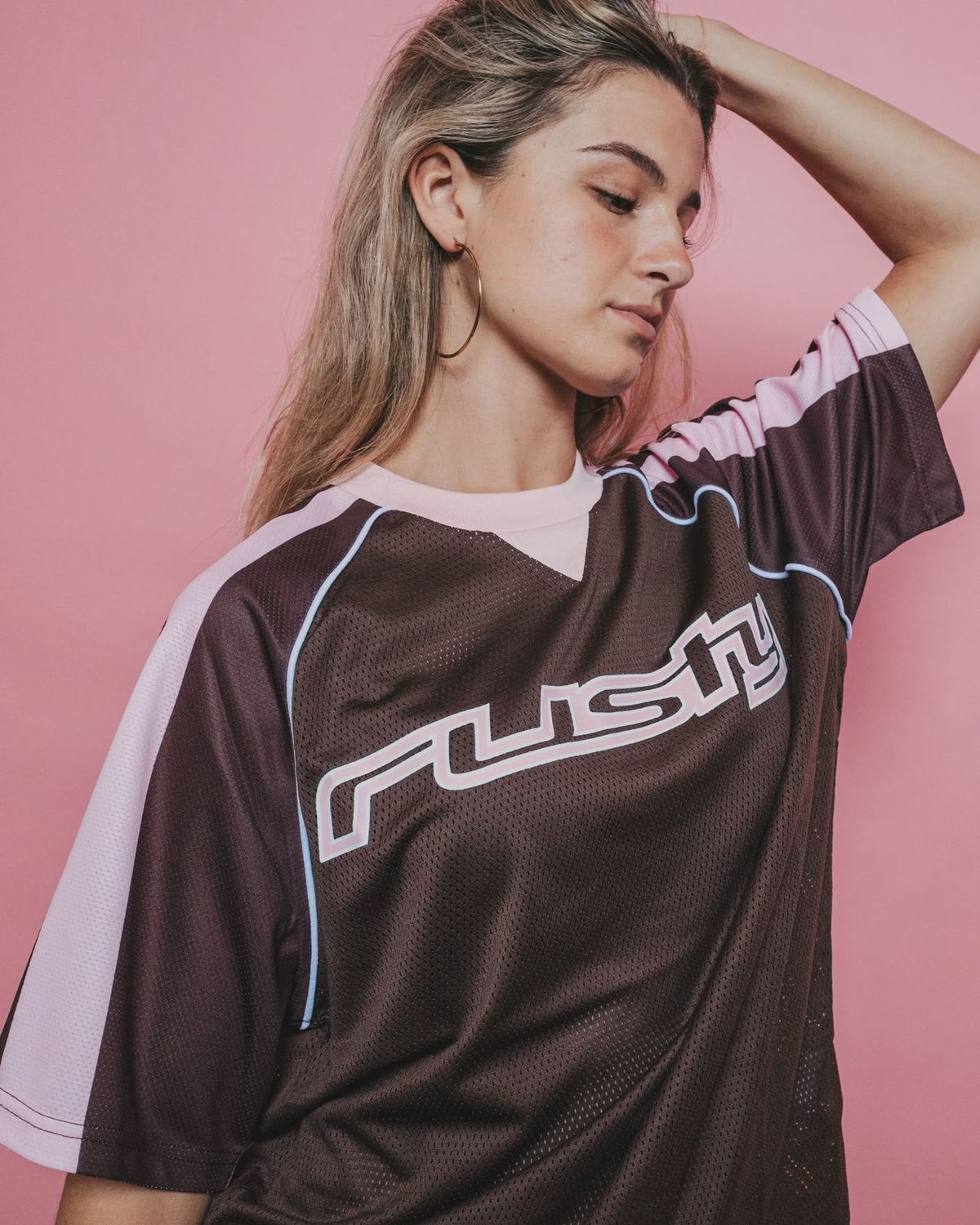 RUSTY | NAPLES CONTRAST OVERSIZE SPORT JERSEY