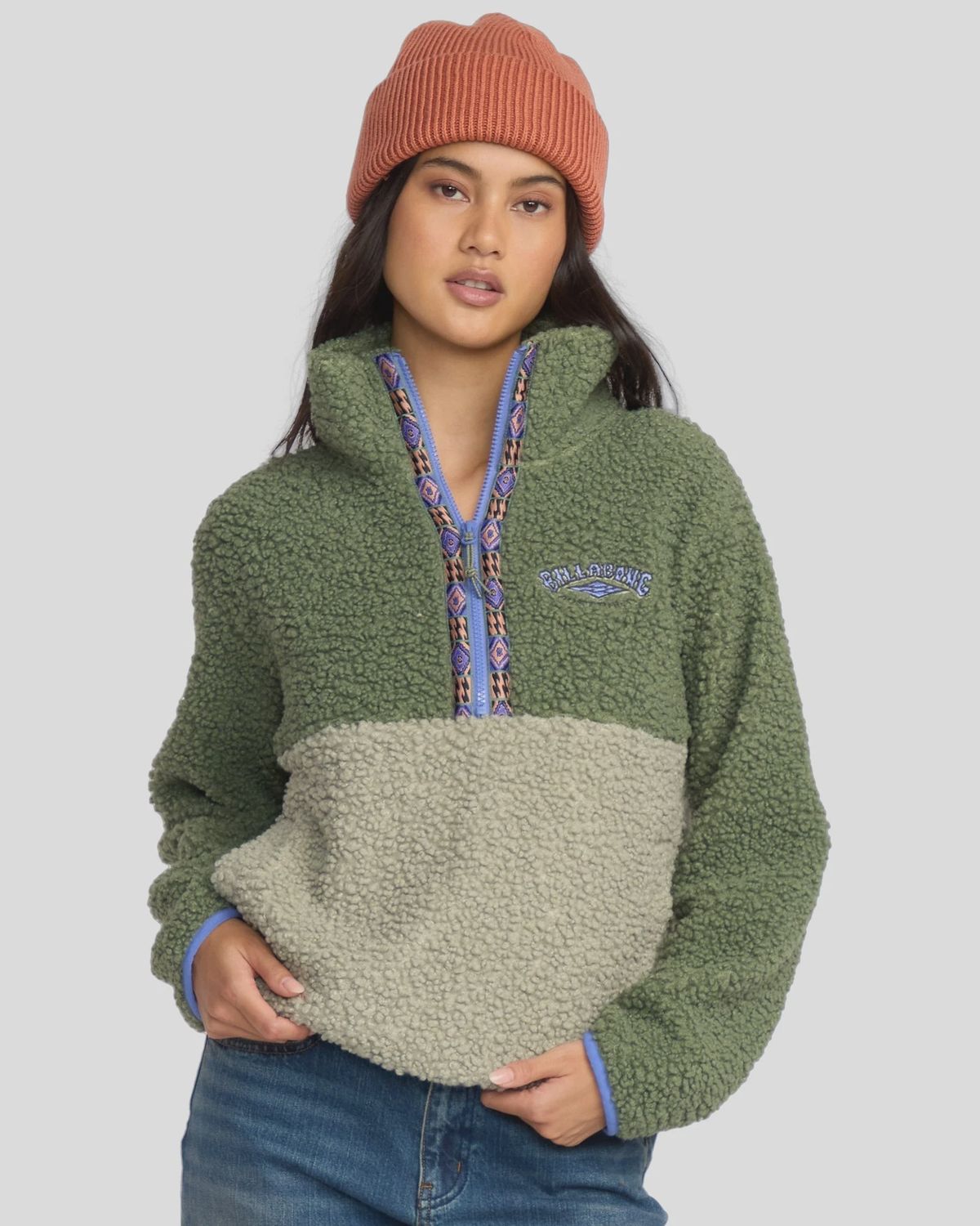 BILLABONG | HORIZON MOCK NECK HALF ZIP FLEECE