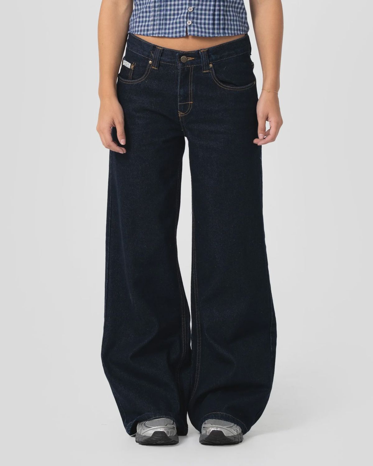 RUSTY | WENDY WIDE LOW RISE DENIM JEAN, Colour: RAW DAWG, Size: 6