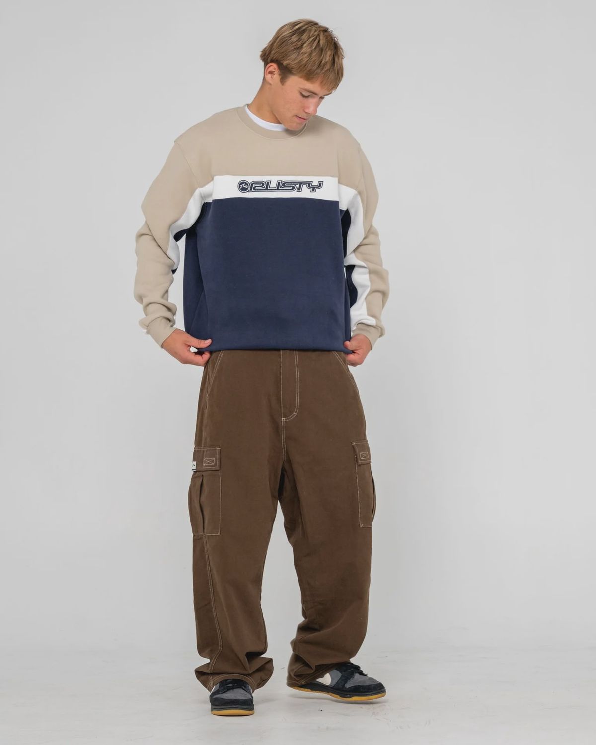 RUSTY | MENS POD RACER CREW FLEECE