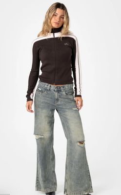RUSTY | DADDY GB ZIP THROUGH KNIT