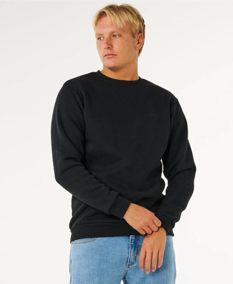 RIPCURL | CLASSIC SURF CREW, Colour: BLACK, Size: S