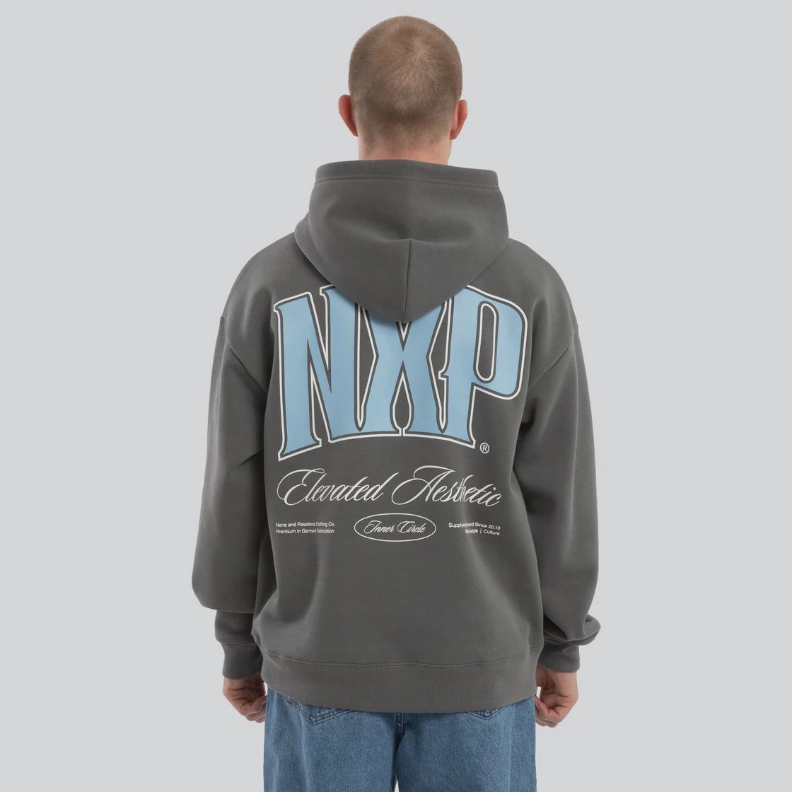 NENA &amp; PASADENA | CARBON  RELAXED HOODIE, Colour: CHARCOAL, Size: S