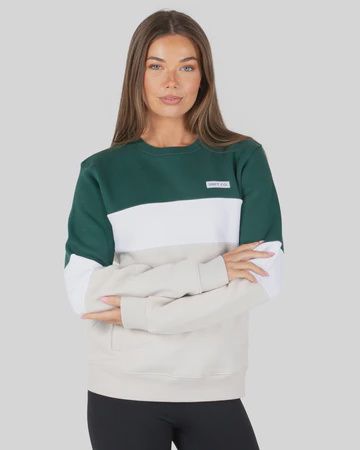 UNIT | LADIES FLEECE - CREW - COCO, Colour: FOREST GREEN, Size: XS