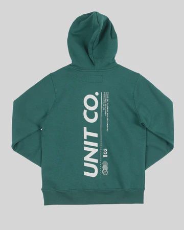 UNIT | YOUTH FLEECE - HOODIE - CORETEX, Colour: FOREST GREEN, Size: 10