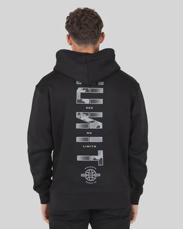UNIT | MENS FLEECE - HOODIE - REVIVAL, Colour: BLACK, Size: S