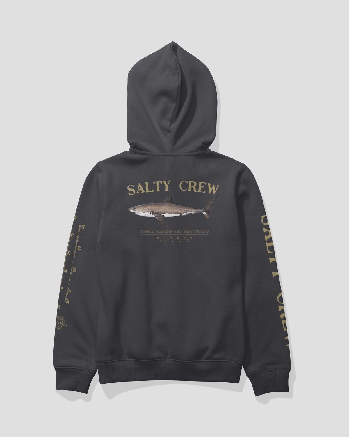 SALTY CREW | BRUCE BOYS HOOD FLEECE, Colour: BLACK, Size: M