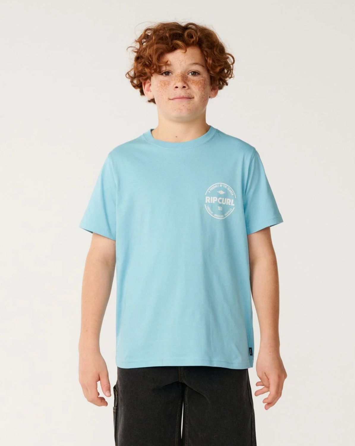 RIPCURL | STAPLE TEE - KIDS, Colour: WAVE POOL, Size: 8