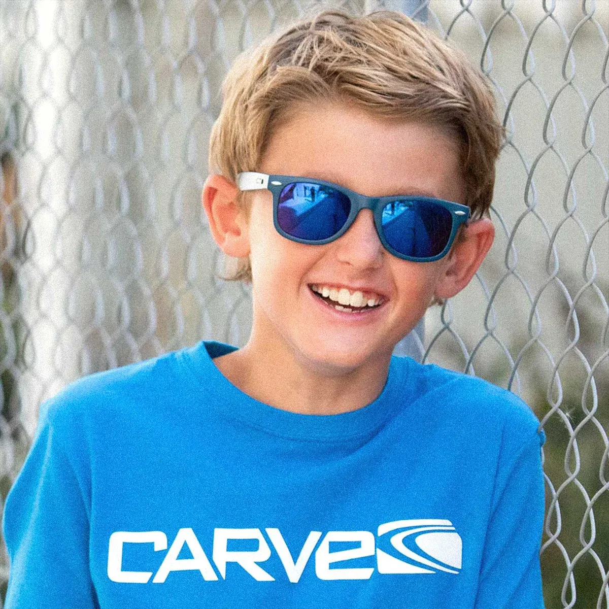 CARVE | DIGGER JUNIOR - IRIDIUM MATT NAVY FRAME SUNGLASSES