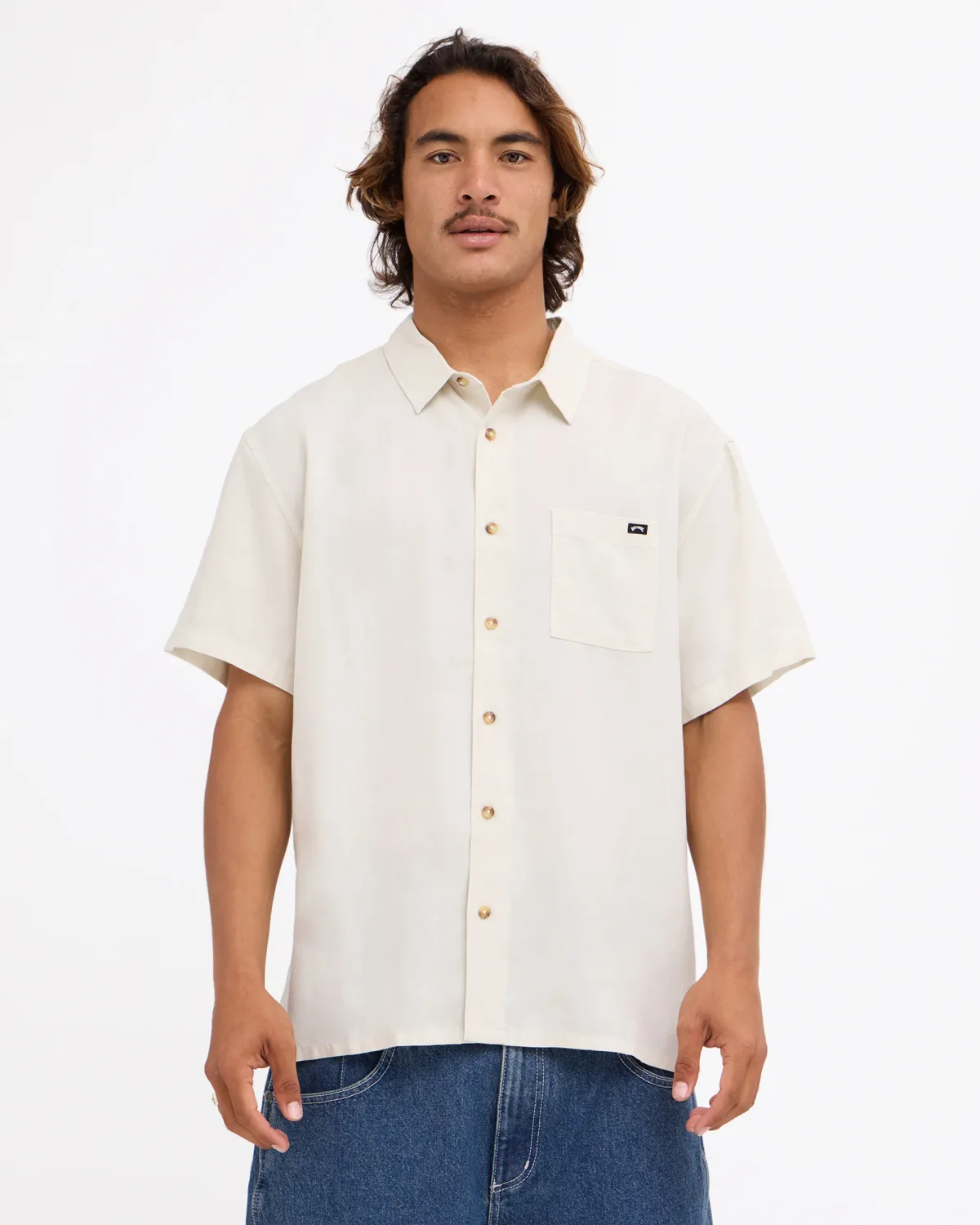 BILLABONG | MENS RICARDO SHORT SLEEVE SHIRT, Colour: NATURAL, Size: S