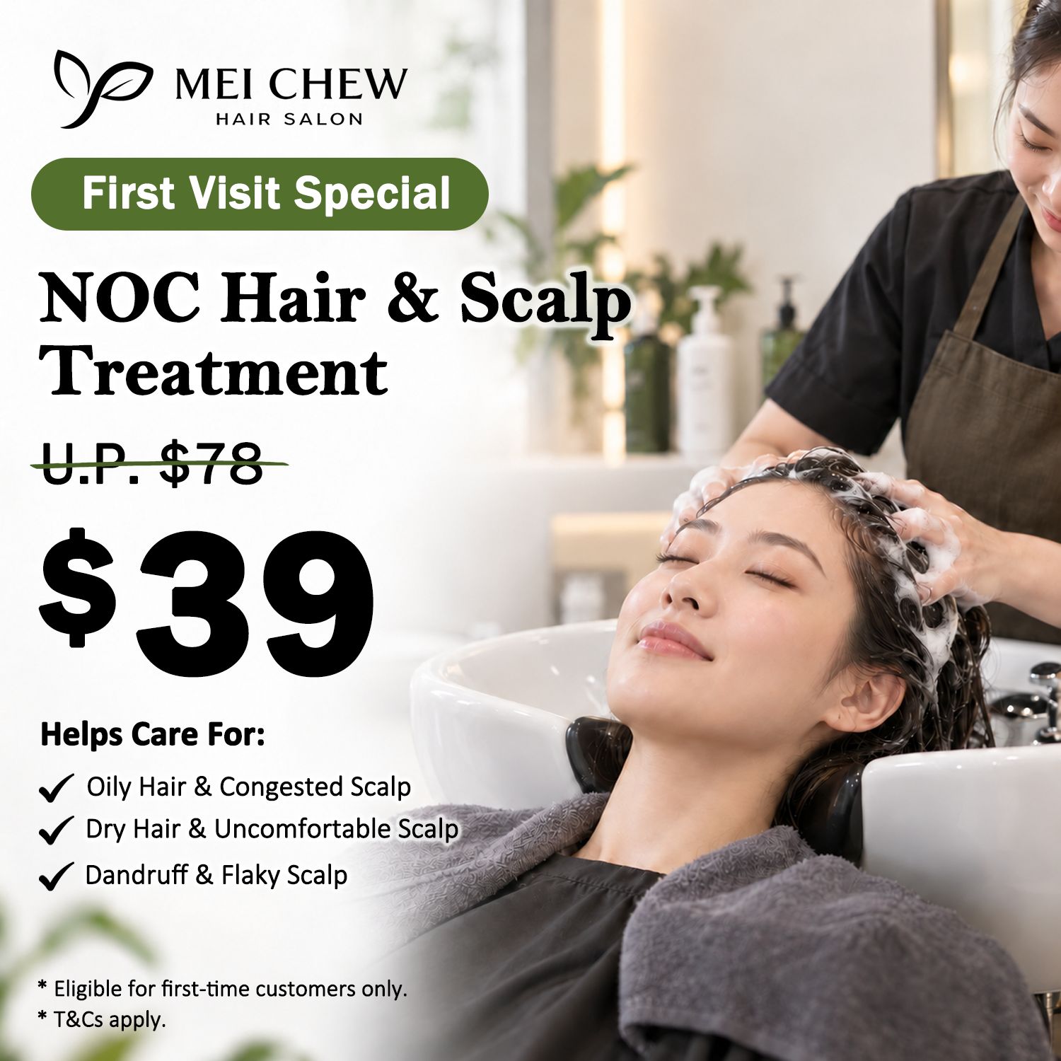 NOC Hair &amp; Scalp Treatment — First Visit Offer Only
