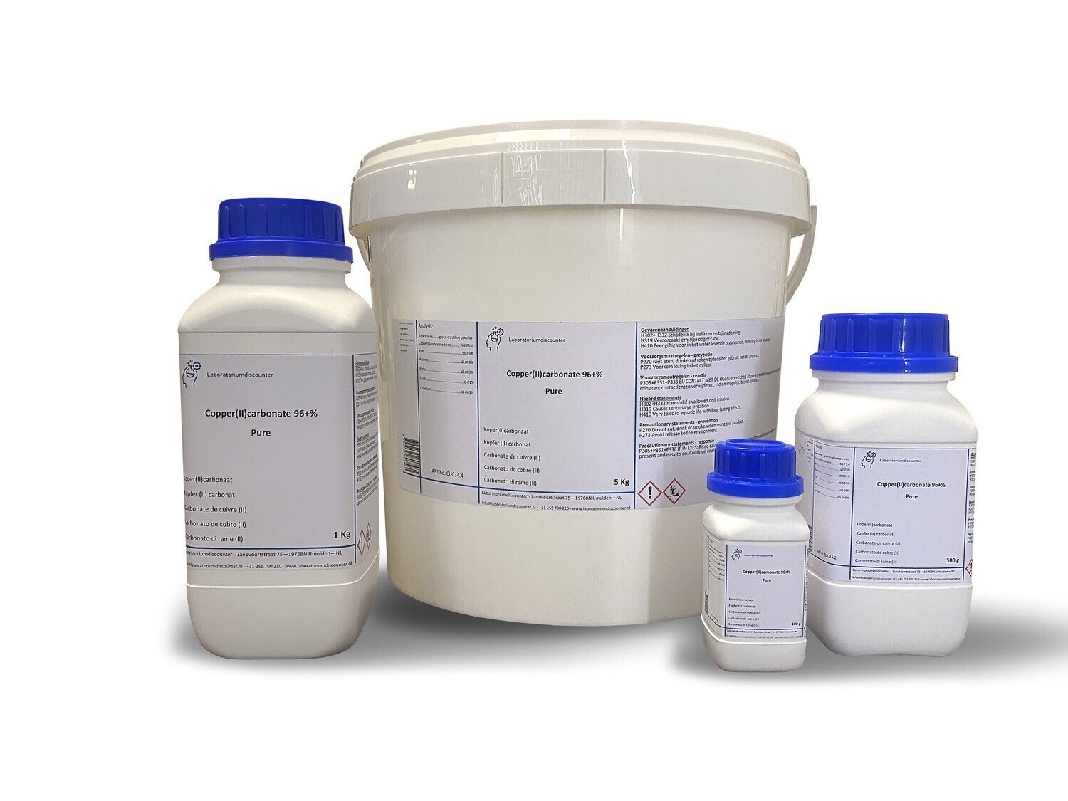 Copper (II) carbonate 96 +%, pure 500 gram