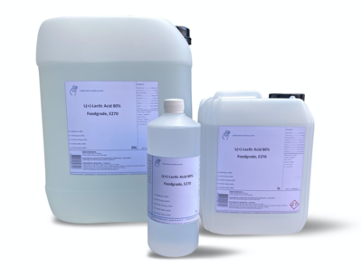 (+)-Milchsäure 80%, Lebensmittelqualität, E270 20 Liter