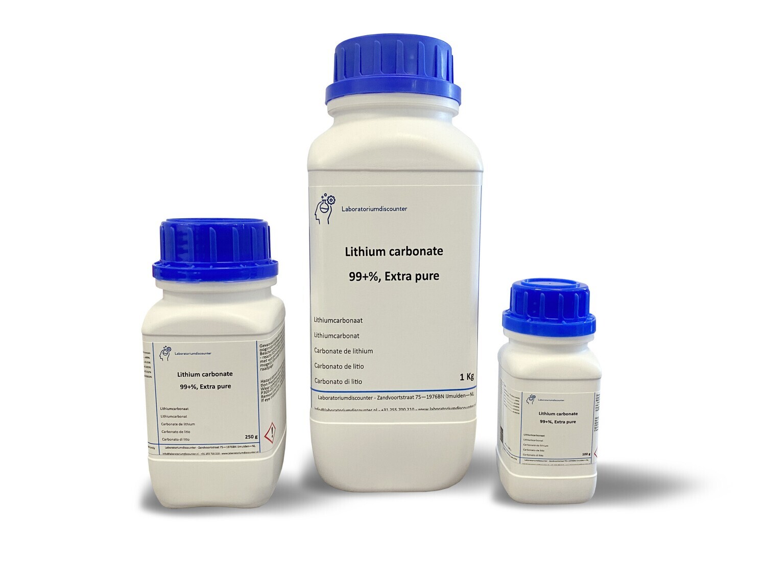 Lithium Carbonate 99+% Extra Pure 1 Kilogram