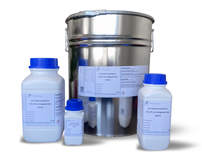 L ( +) - Tartarsäure 99,9 +% FCC, Ph. Eur, Foodgrade, E334 1 Kilogramm