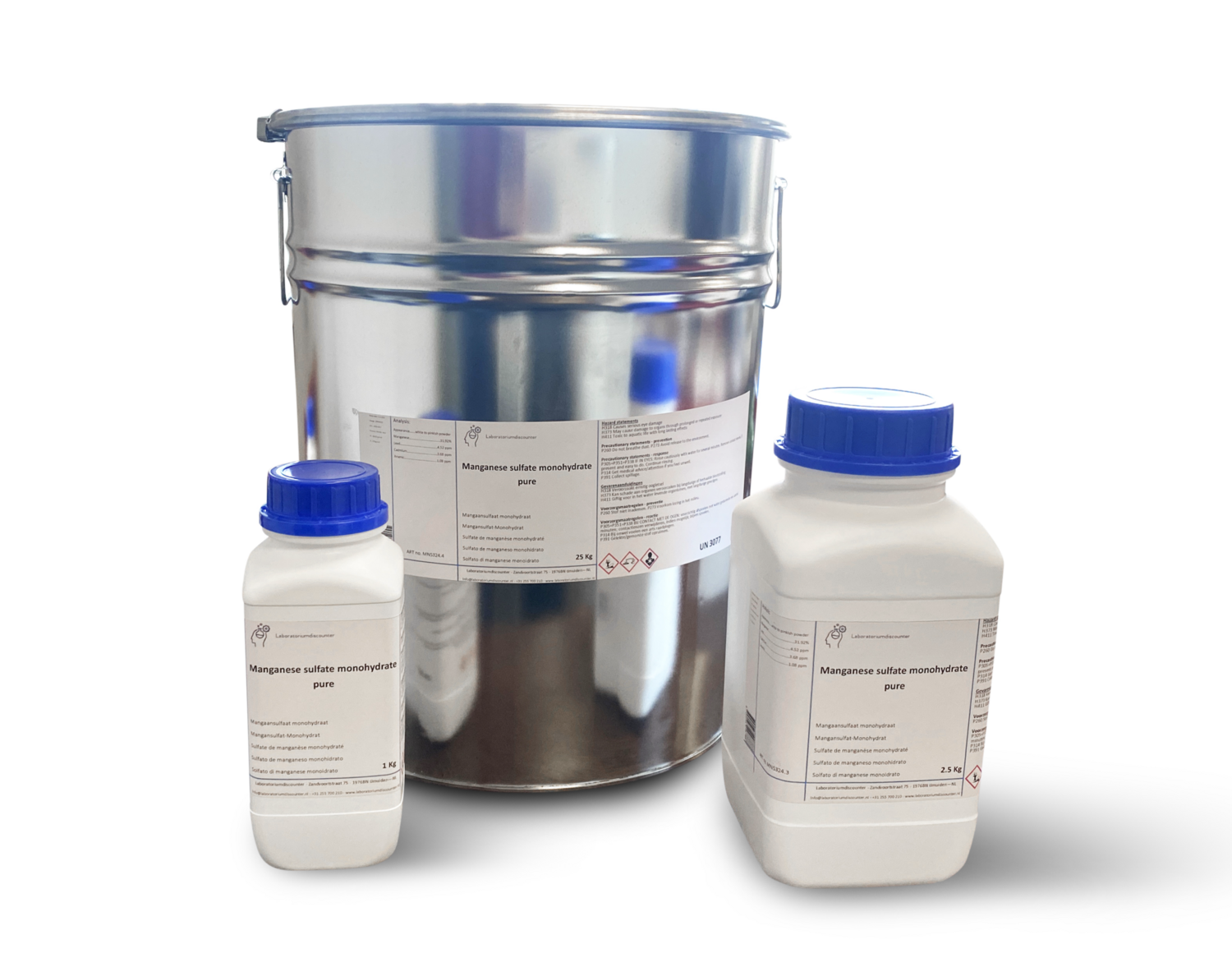 Manganese(II) sulfate monohydrate 98 +%, pure 25 Kilogram