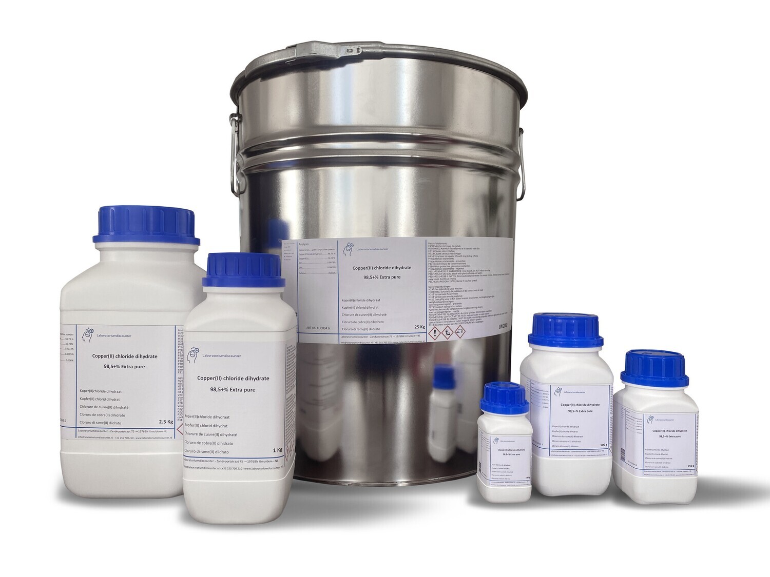 Copper(II) chloride dihydrate ?98.5%, extra pure 500 gram