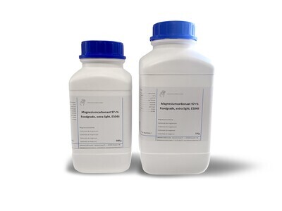 Magnesium carbonate 99+% food grade, E504 500 gram