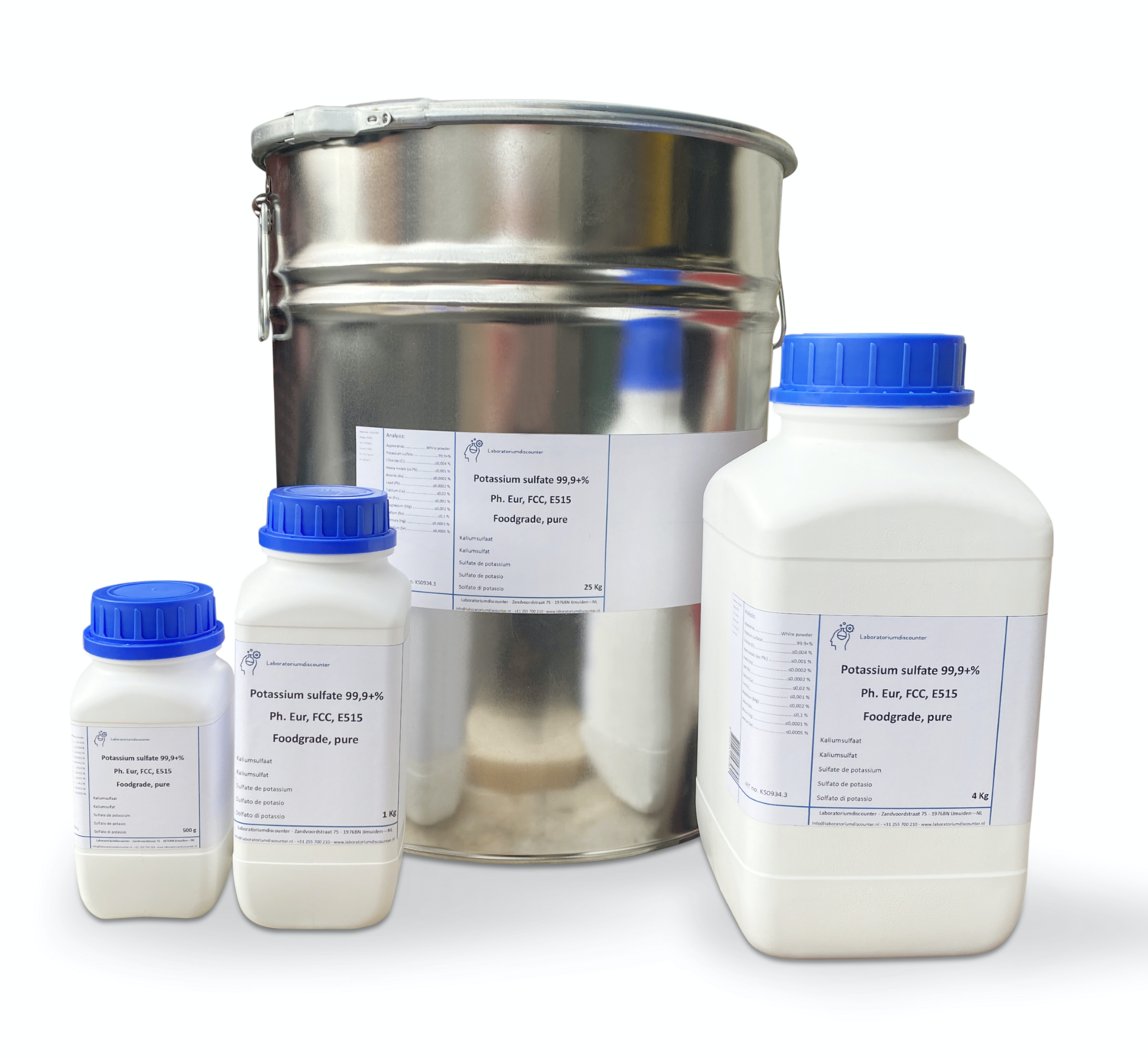 Potassium Sulphate 99 +%, Foodgrade,Ph. Eur, E515 1 Kilogram